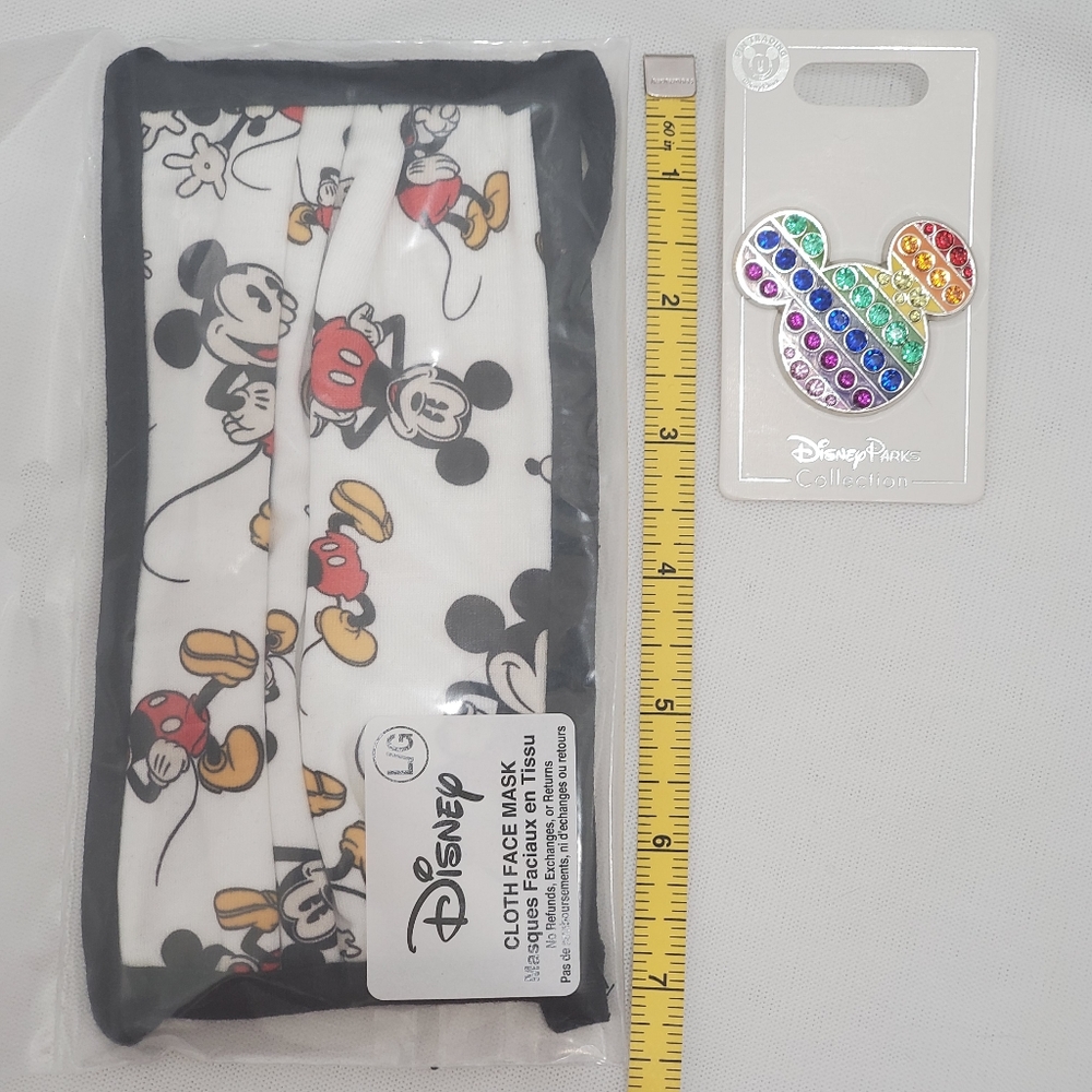 Disney Bundle Pride Rainbow Pin & Mask - Picture 7 of 9